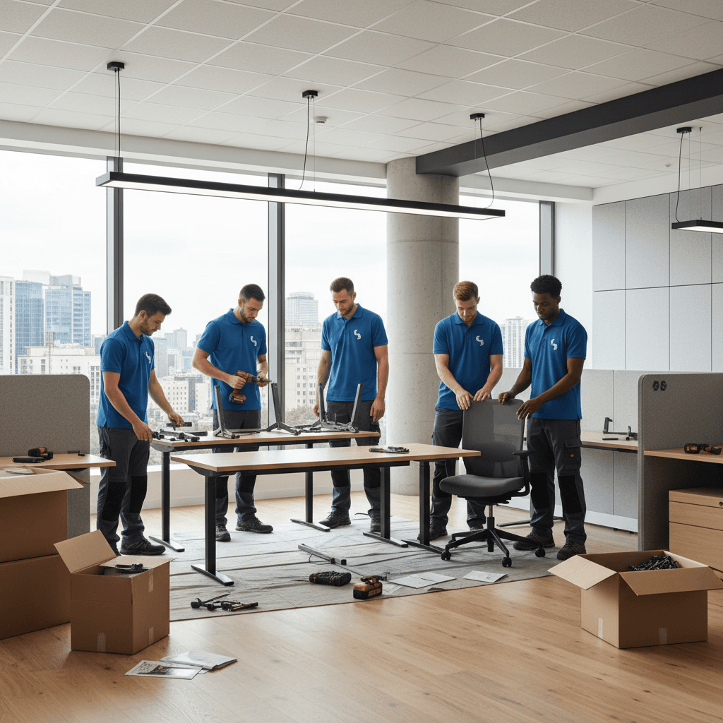 On-site installation crew