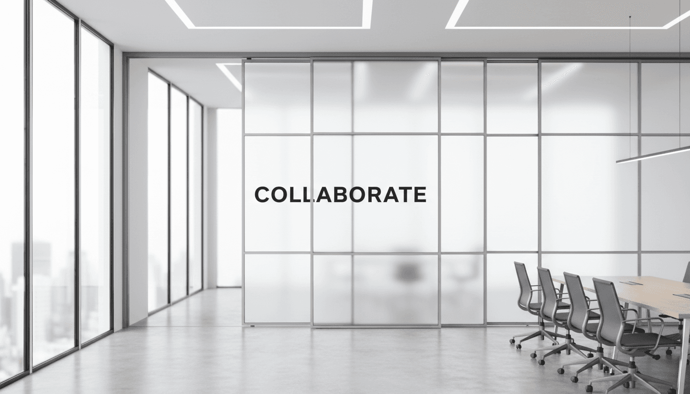 Professional operable wall installation in a bright commercial interior