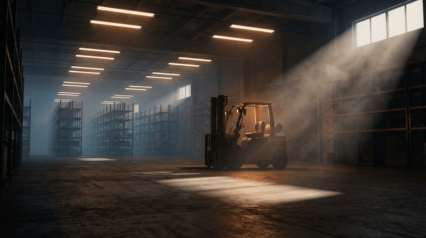 Furniture stock ready for delivery in a warehouse